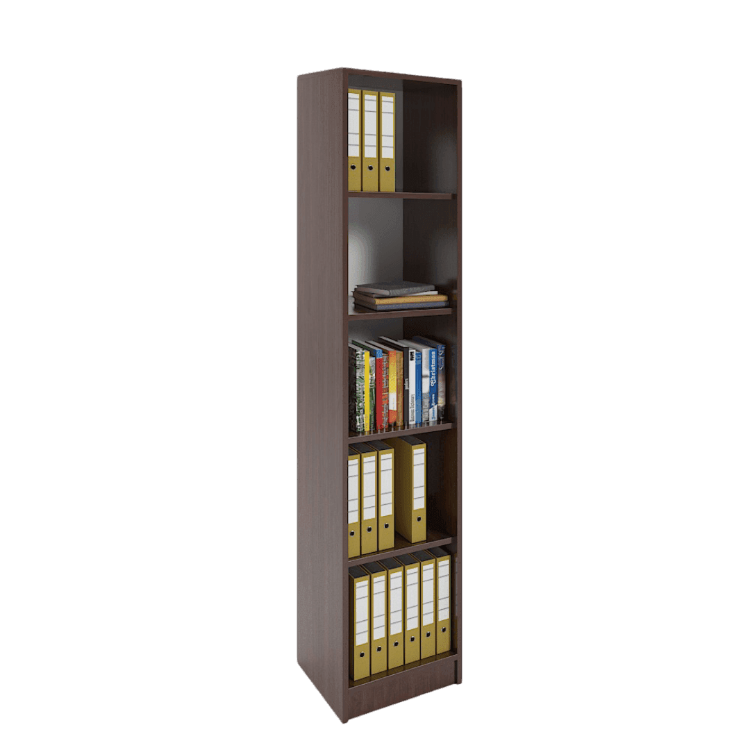 Etajera Birou Ingusta, 5 Spatii Depozitare 400x380x1900, Culoare wenge