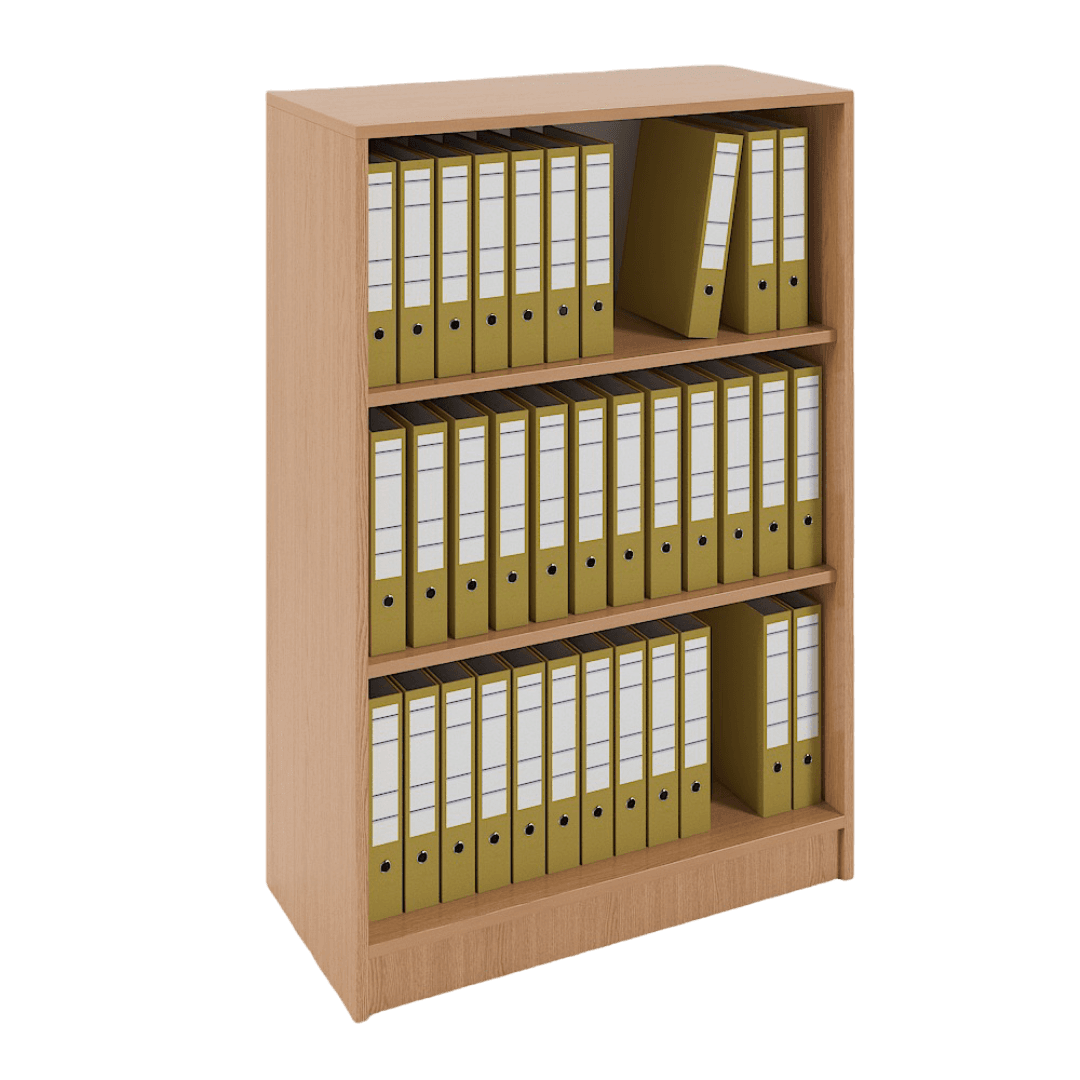 Etajera depozitare, 3 spatii, 800x380x1200, Culoare stejar