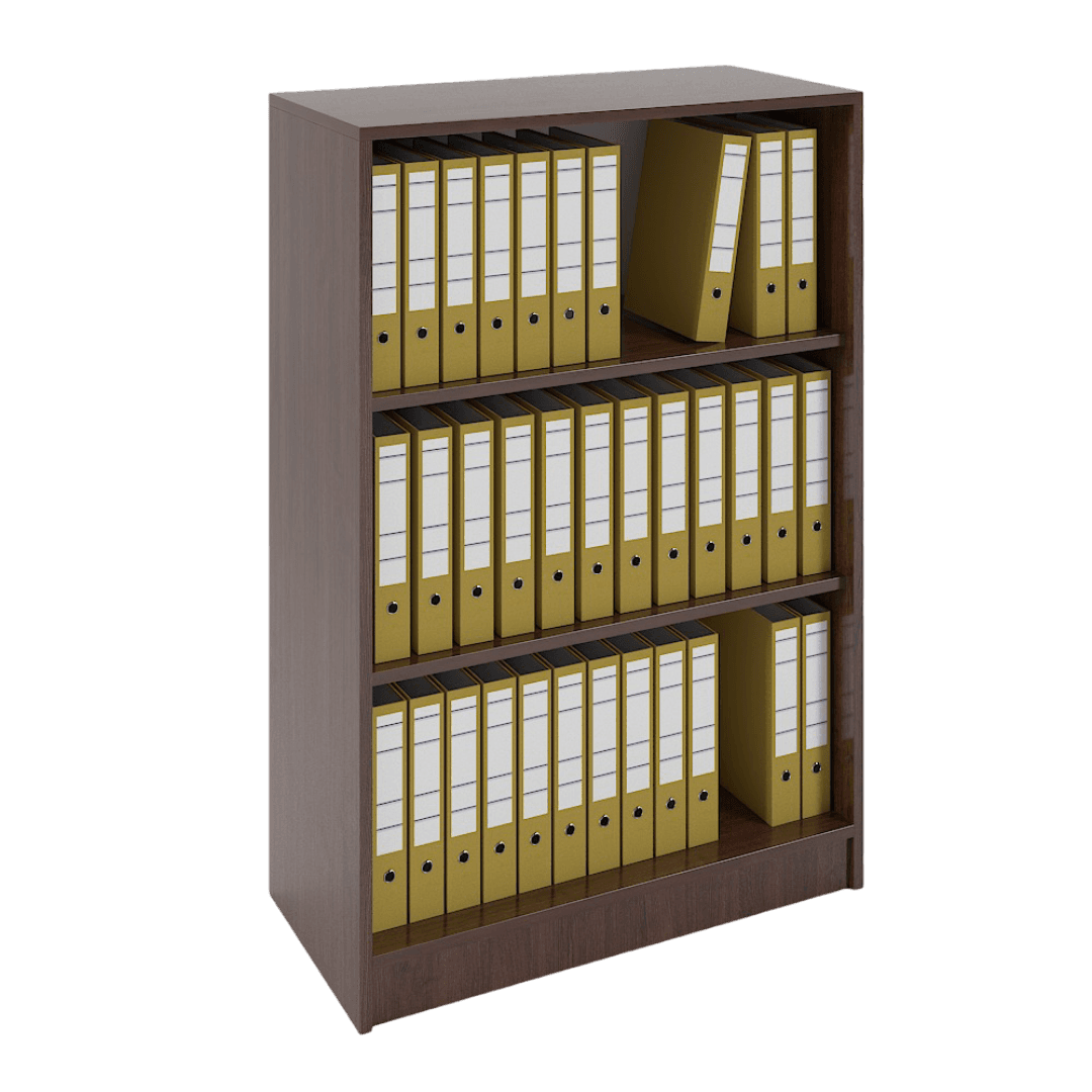 Etajera depozitare, 3 spatii, 800x380x1200, Culoare wenge