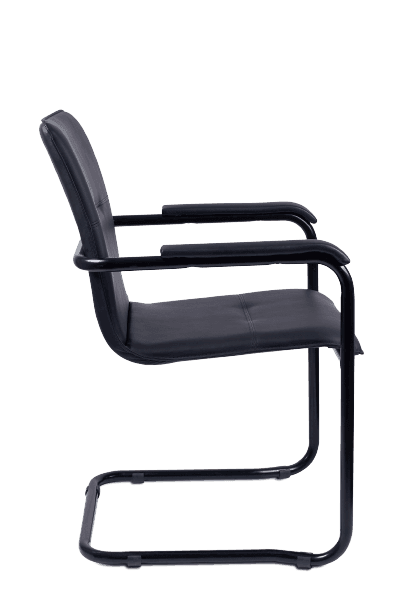 Scaun vizitator/conferinta Sally/S Crom Piele eco - imaginea 3