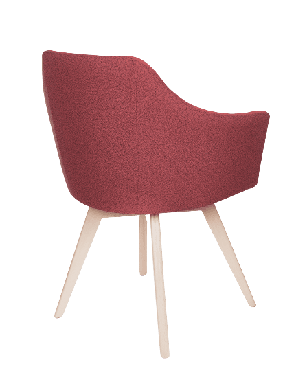 Scaun vizitator fix complet tapitat Ravenna - imaginea 4
