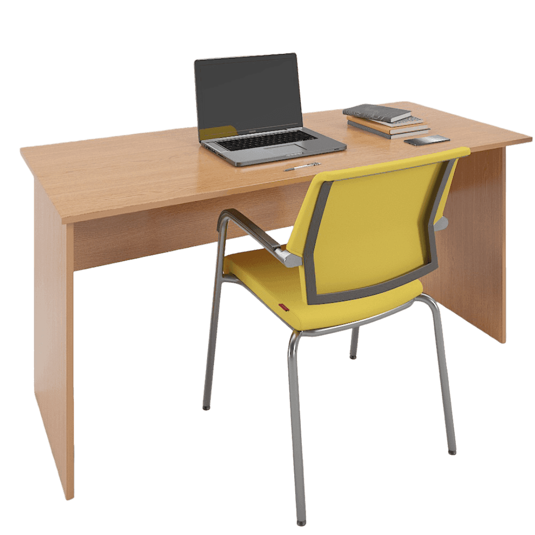 Birou simplu XL 1600x680x760, Culoare stejar