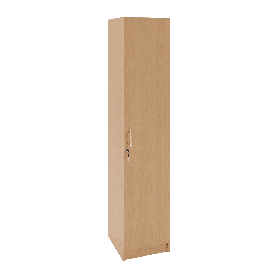 Dulap birou îngust 1 ușă 400x420x1900, Fag