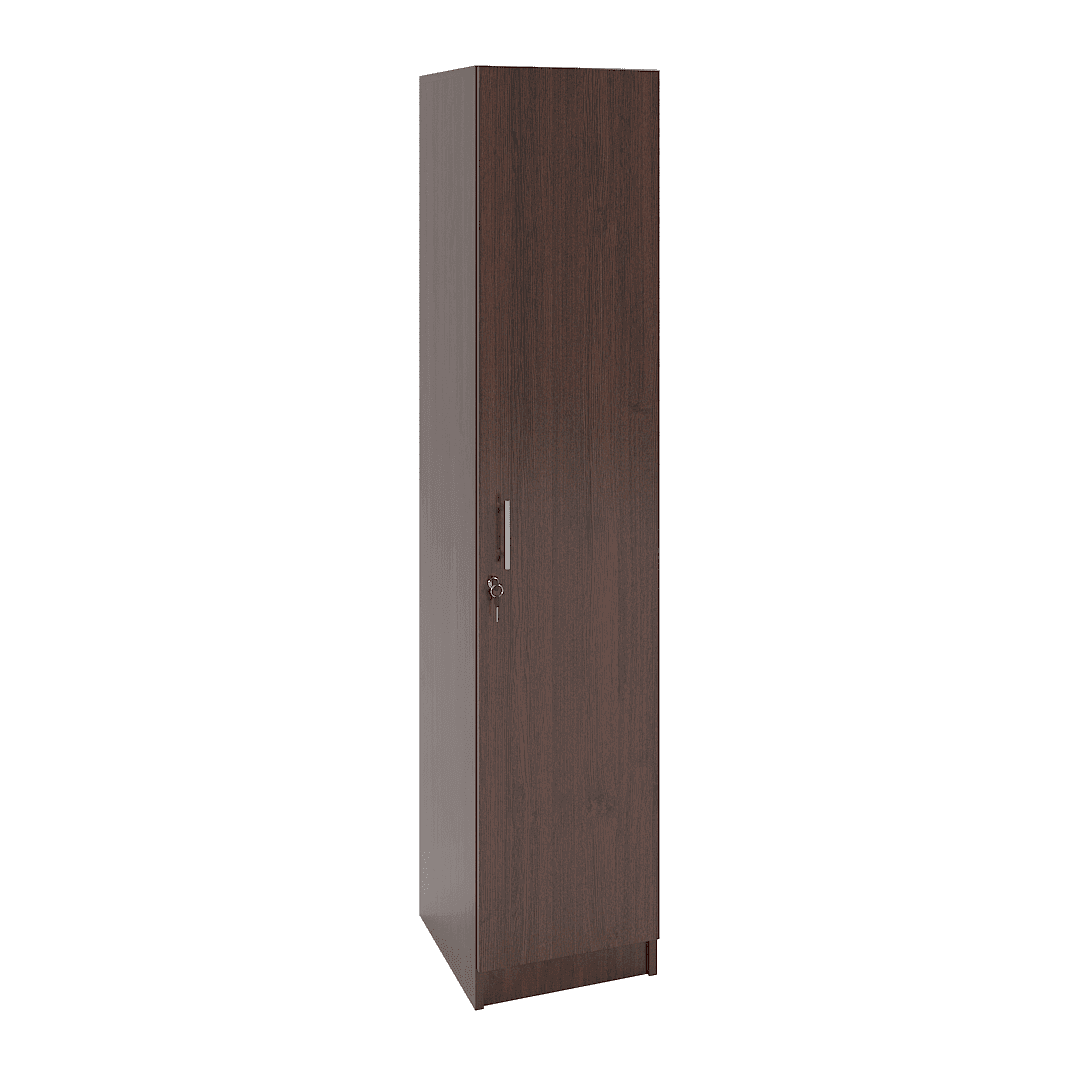 Dulap birou îngust 1 ușă 400x420x1900, Wenge