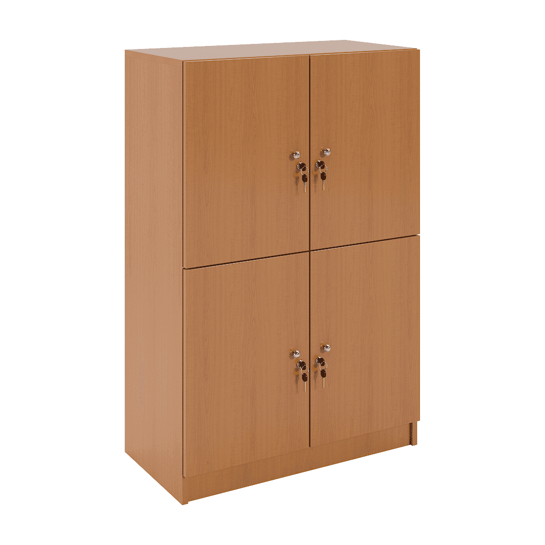Dulap compartimentat 4 casete (2x2) 800x400x1220, Cireș