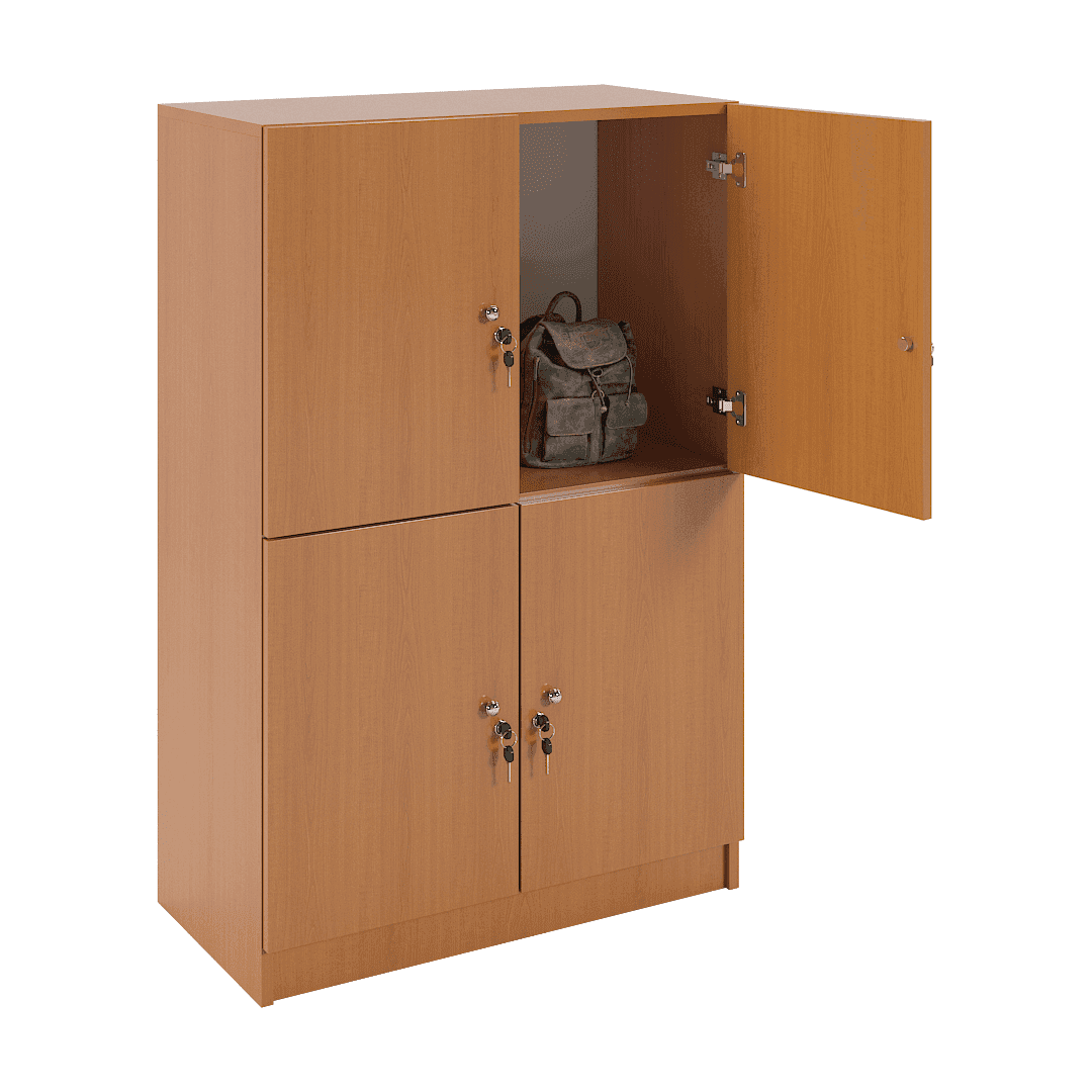 Dulap compartimentat 4 casete (2x2) 800x400x1220, Cireș - imaginea 2