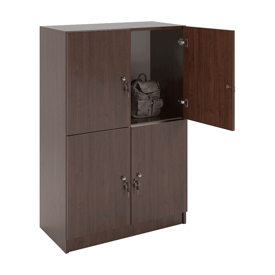 Dulap compartimentat 4 casete (2x2) 800x420x1220, Wenge - imaginea 2