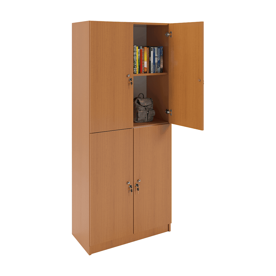 Dulap compartimentat 4 casete (2x2) 800x420x1900, Cireș - imaginea 2
