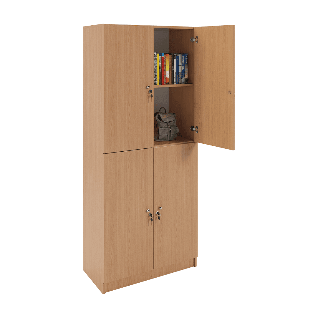 Dulap compartimentat 4 casete (2x2) 800x420x1900, Stejar - imaginea 2