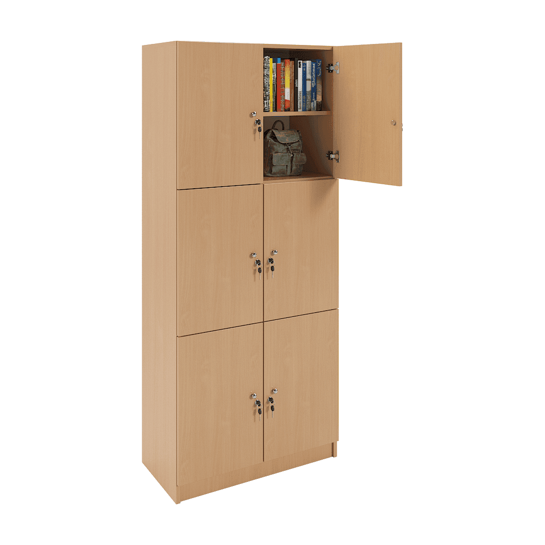 Dulap compartimentat 6 casete (2x3) 800x420x1900, Fag - imaginea 2
