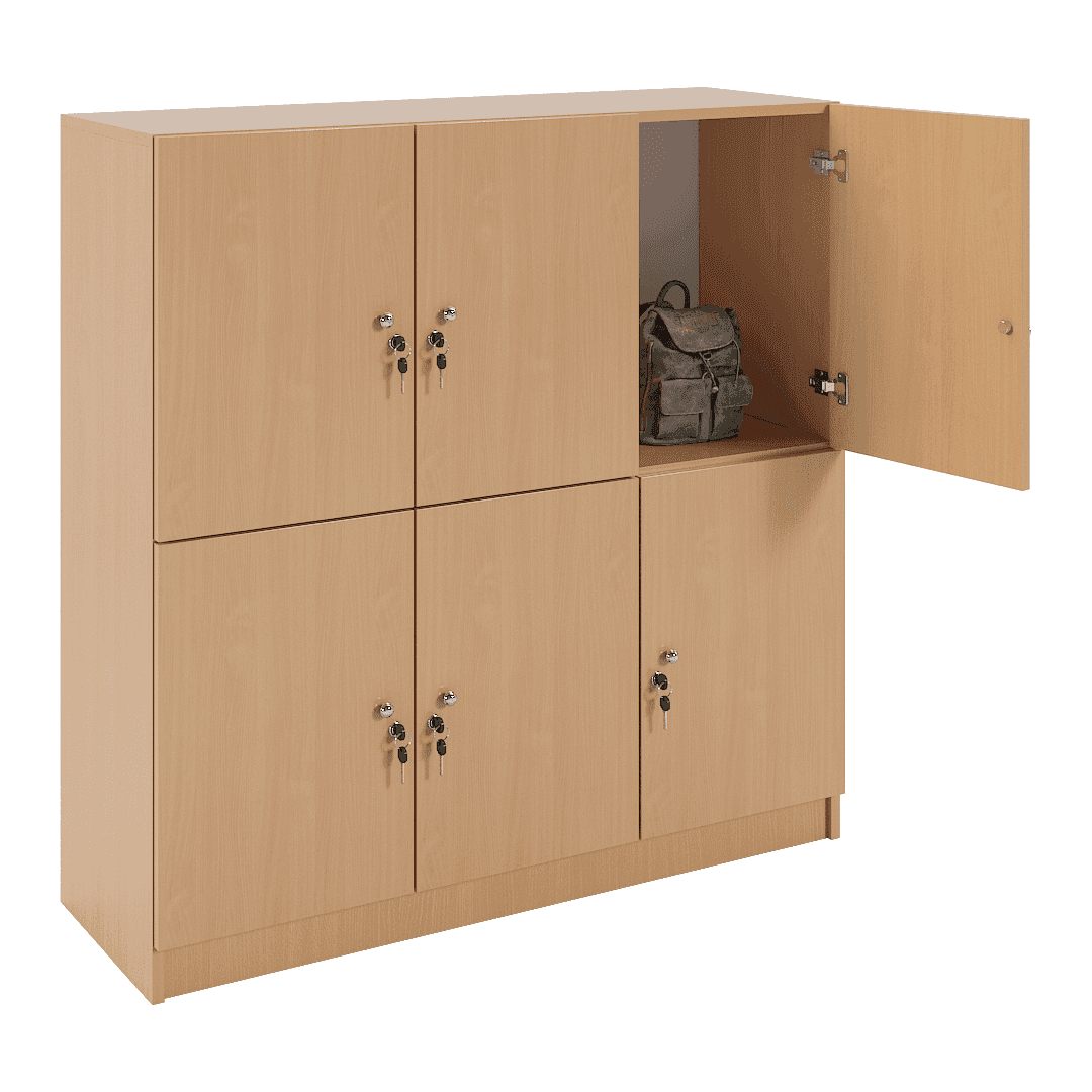 Dulap compartimentat 6 casete (3x2) 1200x400x1220, Fag - imaginea 2