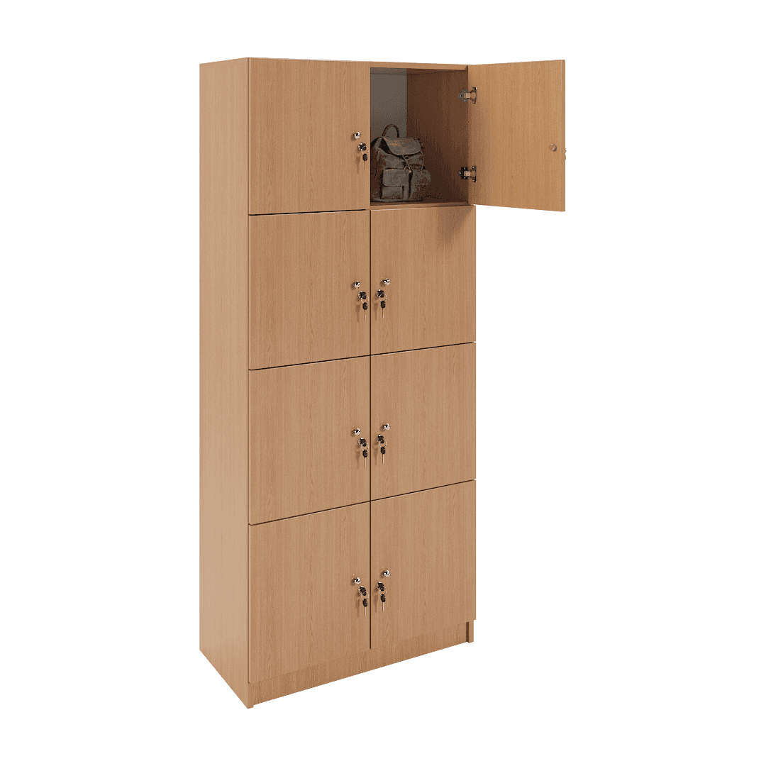 Dulap compartimentat 8 casete (2x4) 800x400x1900, Stejar - imaginea 2
