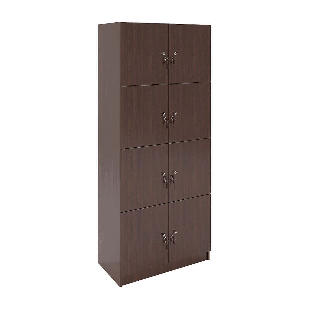 Dulap compartimentat 8 casete (2x4) 800x420x1900, Wenge