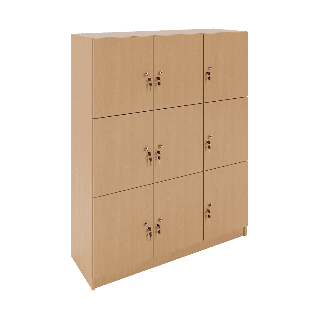 Dulap compartimentat 9 casete (3x3) 1200x420x1500, Fag