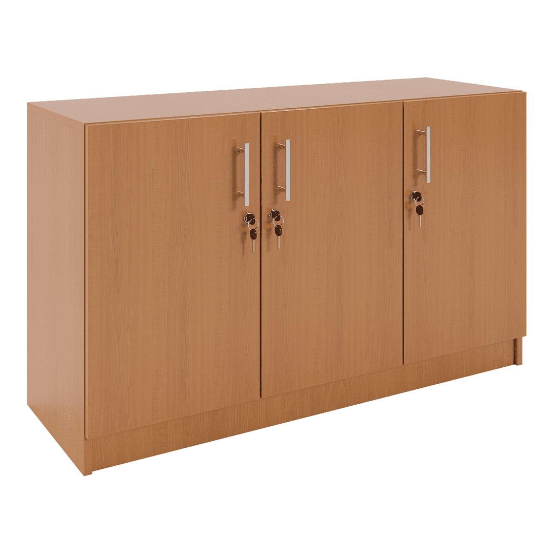 Dulap jos 3 uși 1200x420x720, Cireș