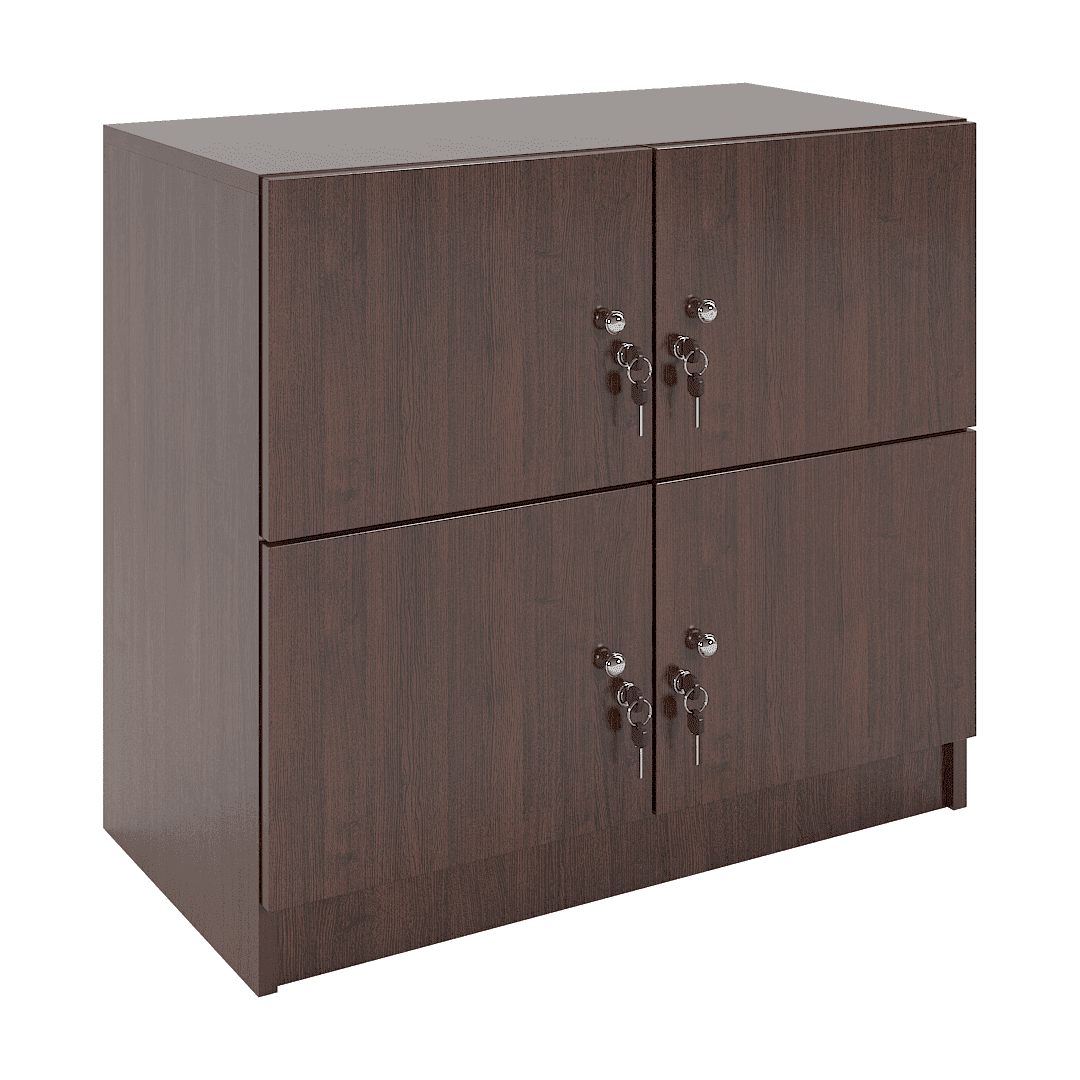 Dulap jos compartimentat 4 casete (2x2) 800x420x720, Wenge