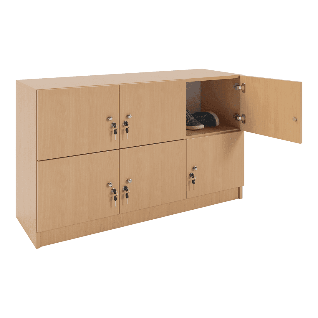 Dulap jos compartimentat 6 casete (3x2) 1200x420x720, Fag - imaginea 2