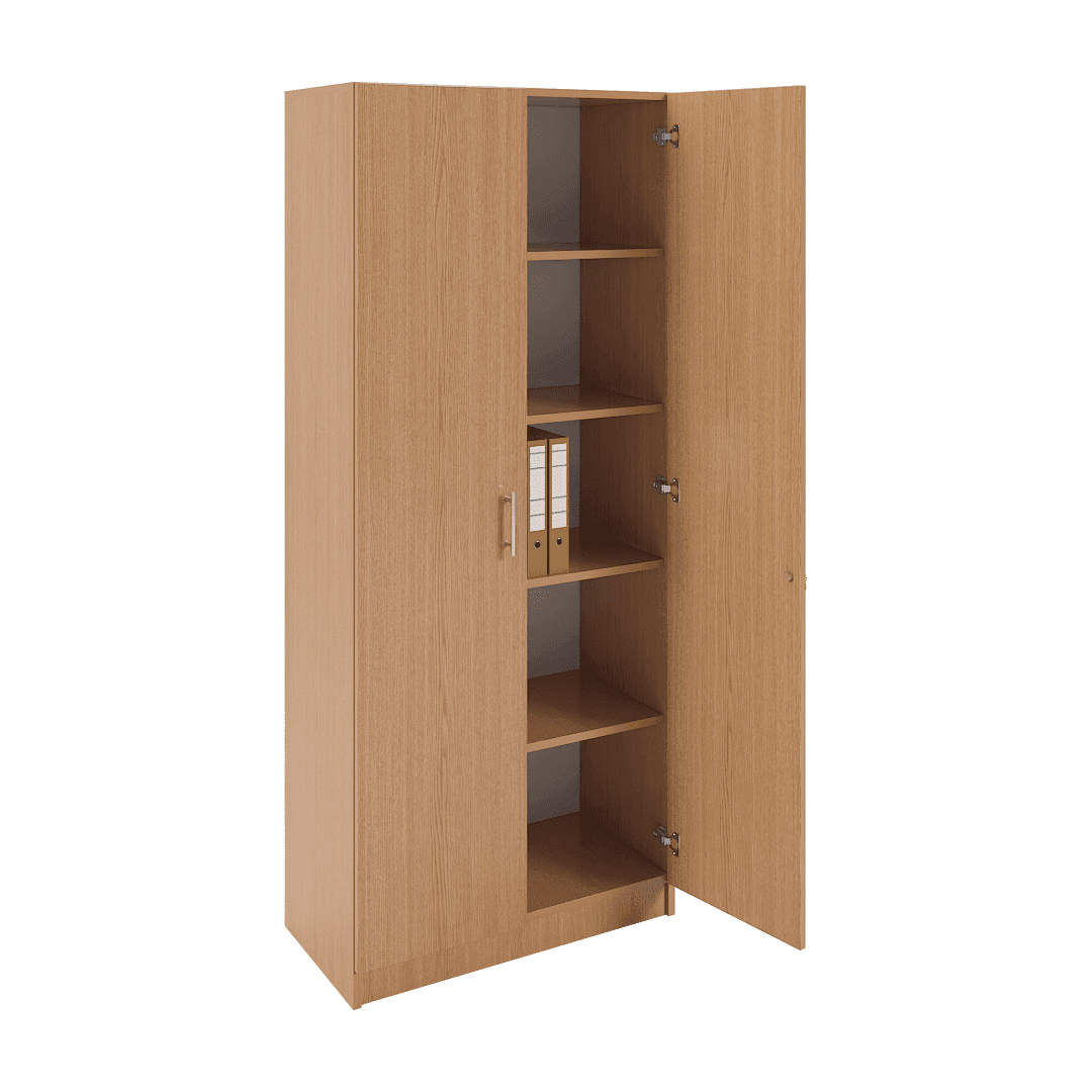 Dulap material didactic 2 uși 800x400x1900, Stejar - imaginea 2