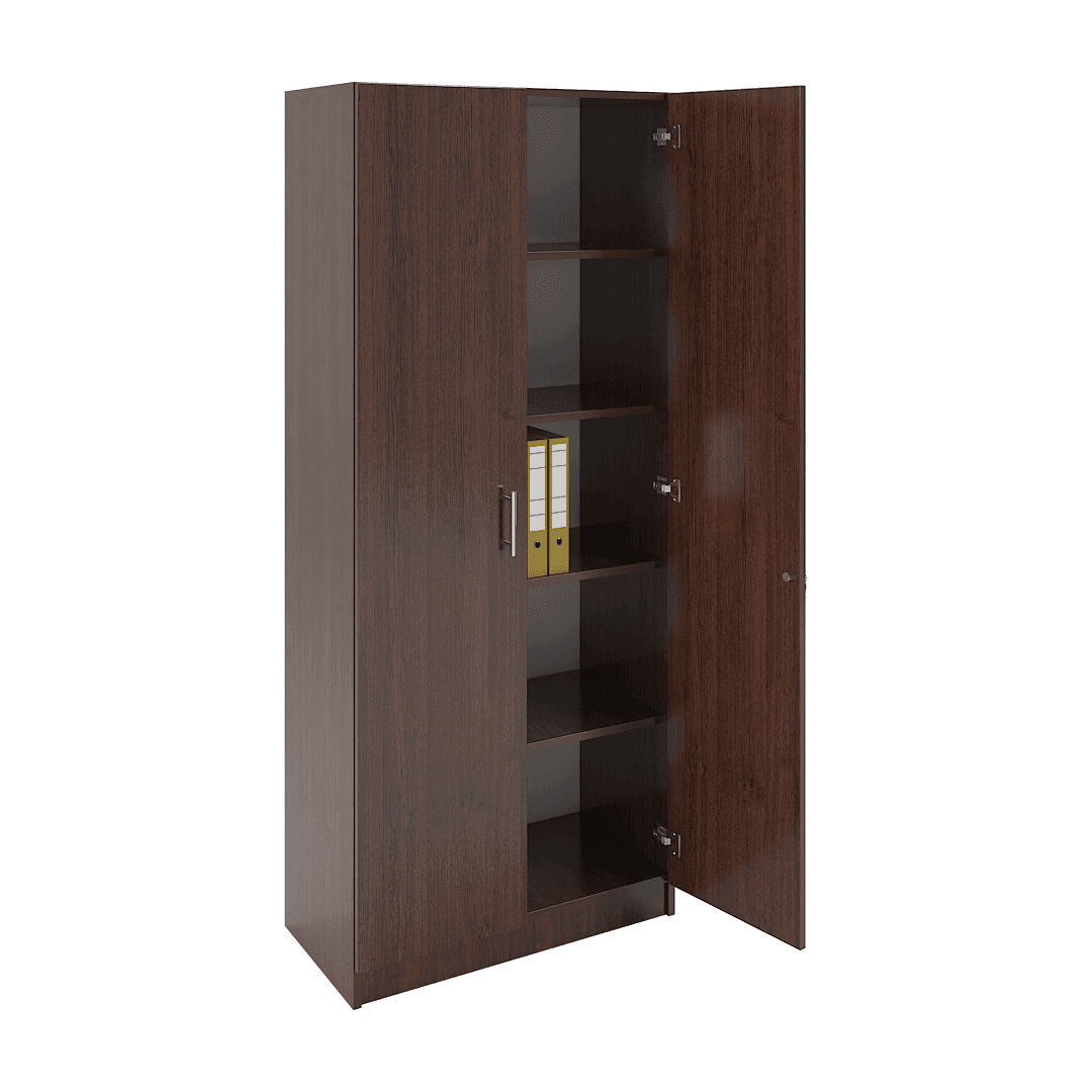 Dulap material didactic 2 uși 800x400x1900, Wenge - imaginea 2