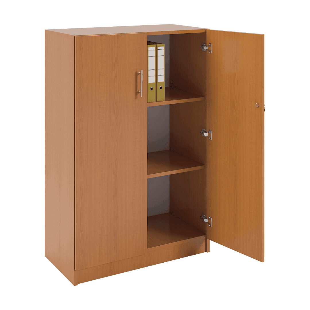 Dulap material didactic 2 uși 800x420x1220, Cireș - imaginea 2