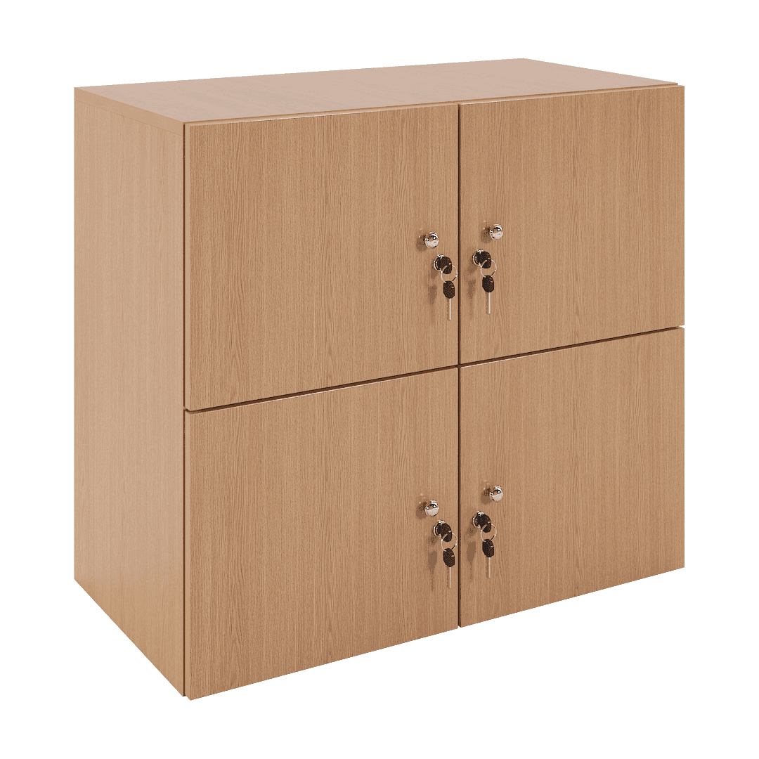 Dulap suprapozabil 4 casete (2x2) 800x400x720, Stejar