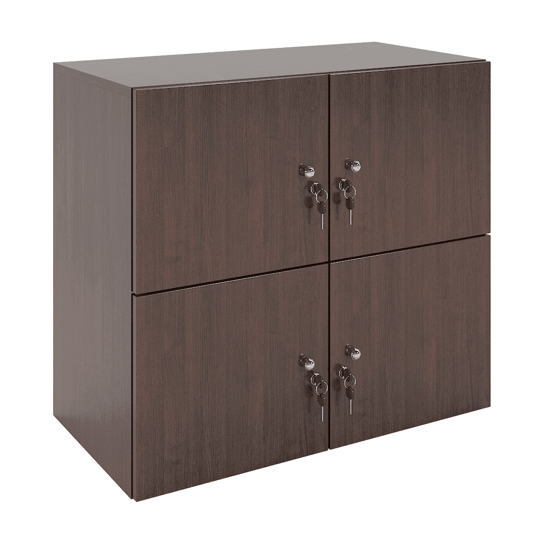 Dulap suprapozabil 4 casete (2x2) 800x400x720, Wenge
