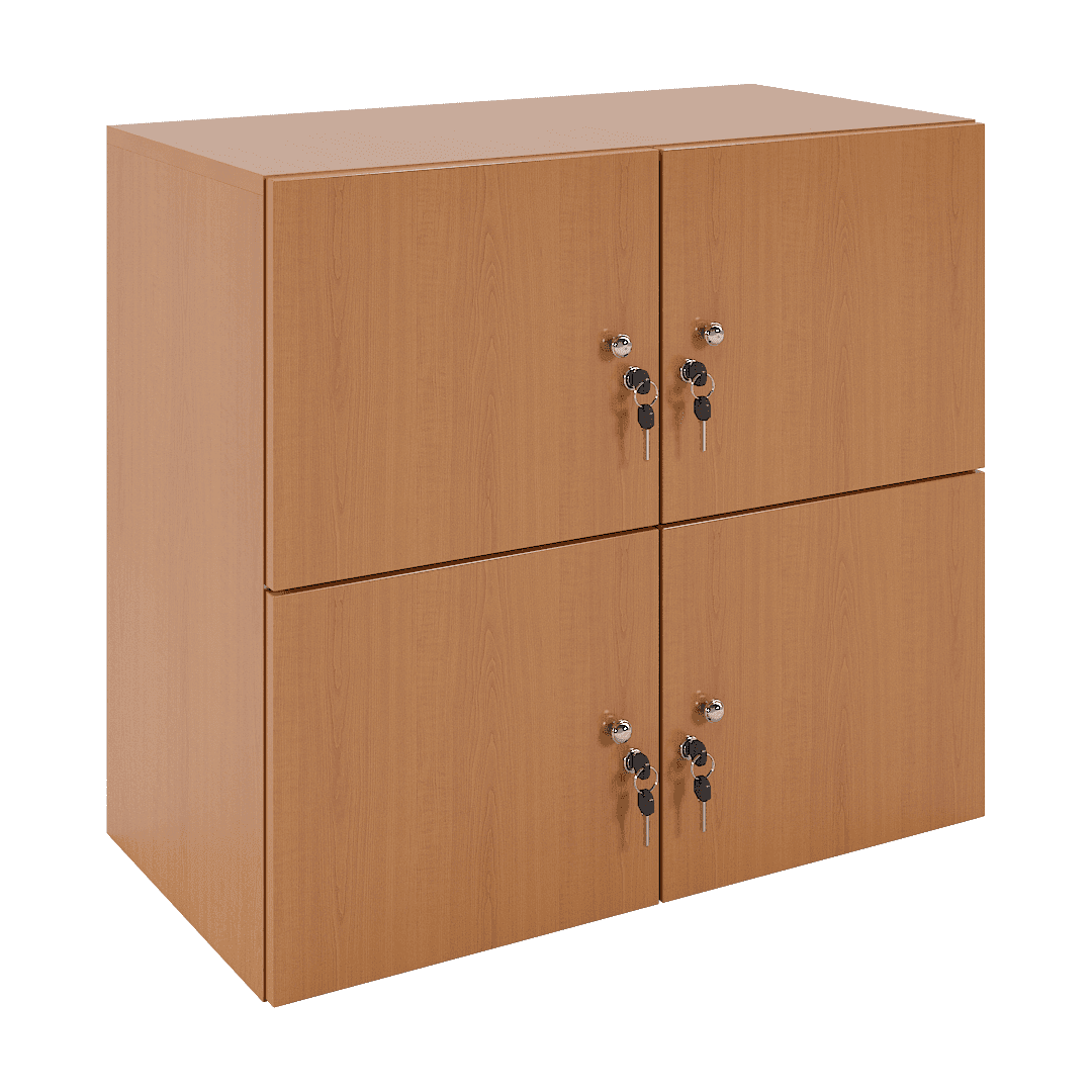 Dulap suprapozabil 4 casete (2x2) 800x420x720, Cireș