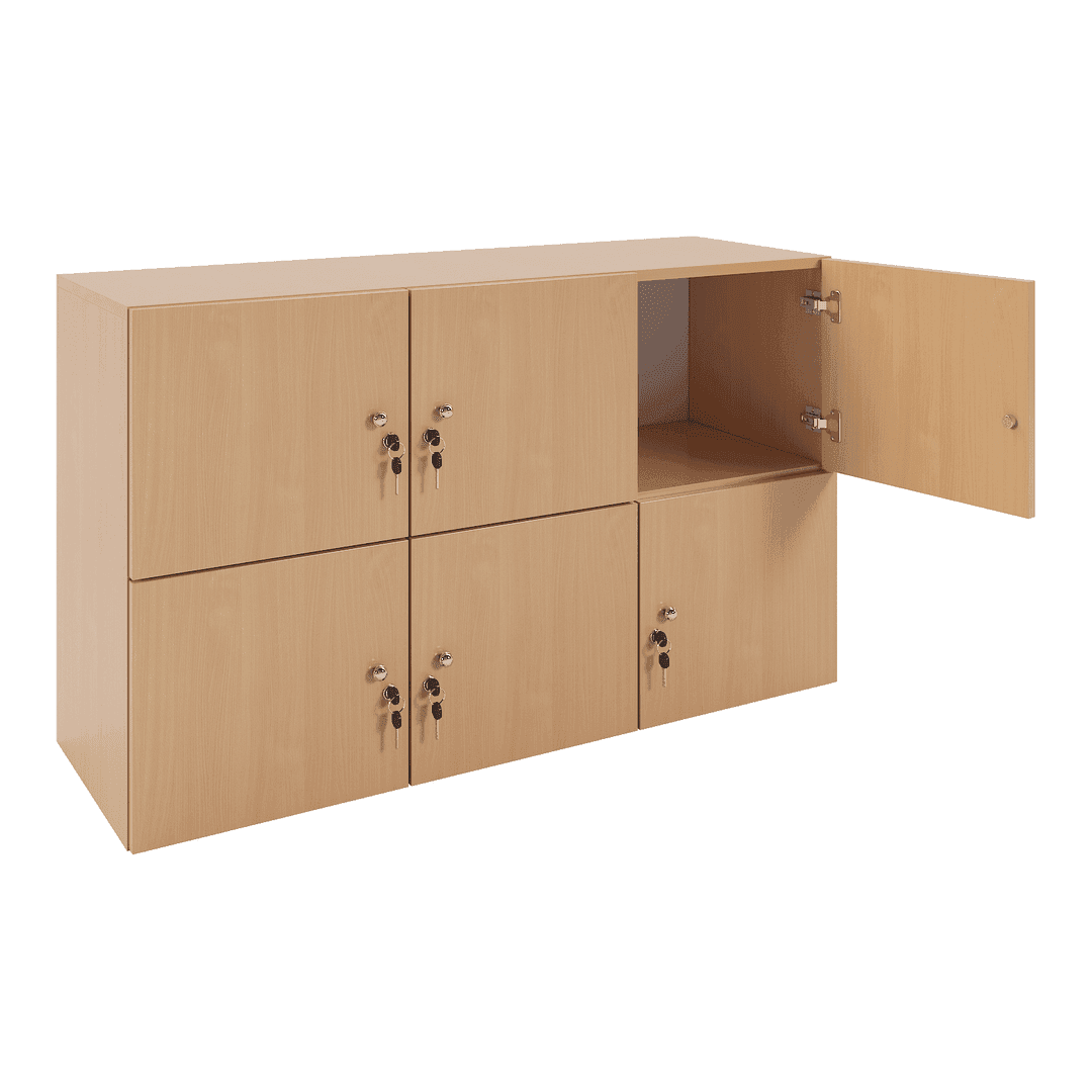 Dulap suprapozabil 6 casete (3x2) 1200x400x720, Fag - imaginea 2