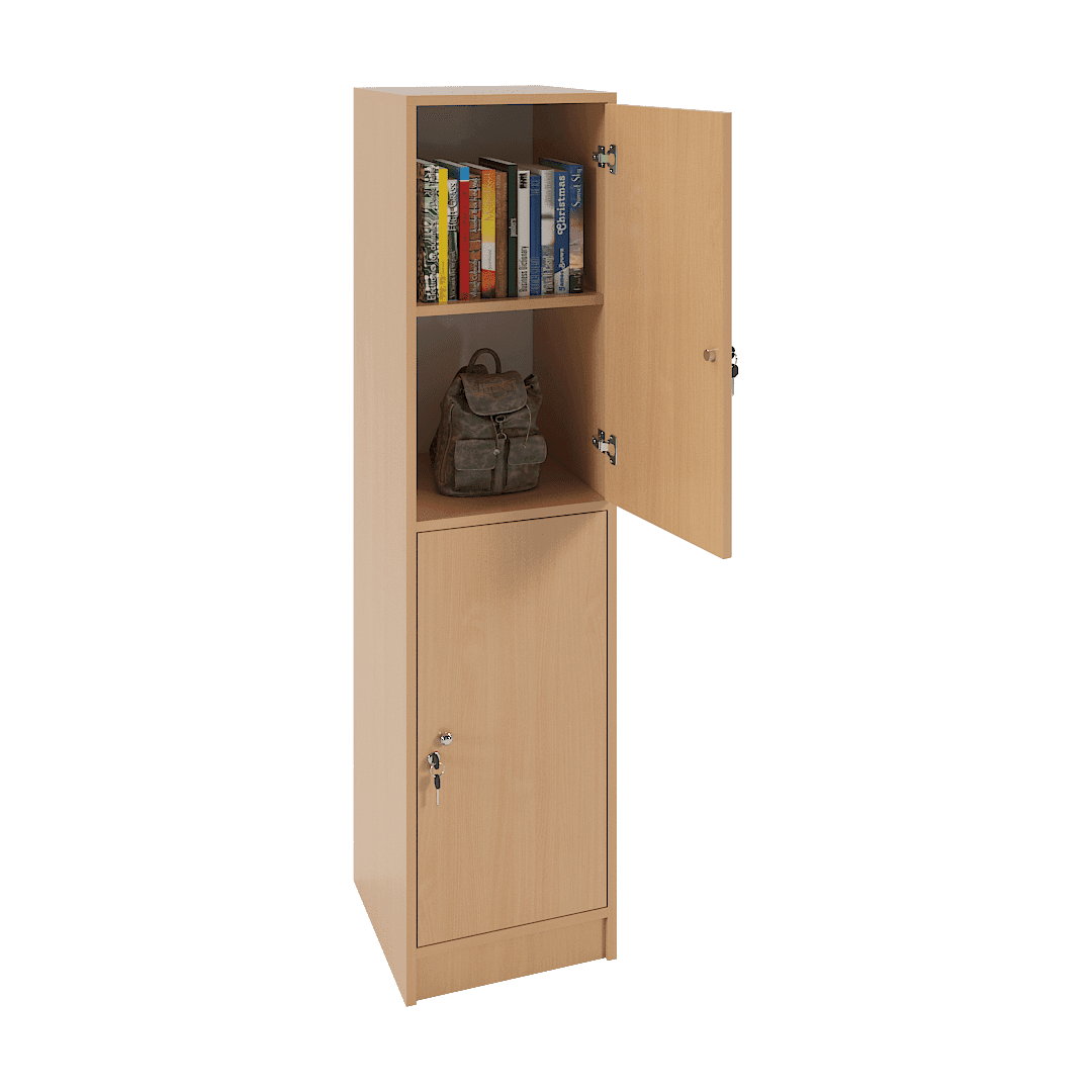 Dulap vestiar elevi 2 casete (1x2) 400x420x1600, Fag - imaginea 2