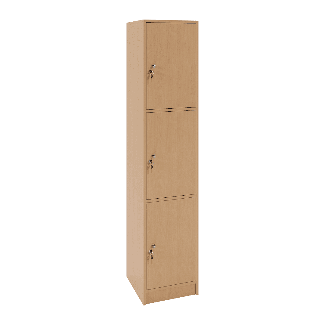 Dulap vestiar elevi 3 casete (1x3) 400x420x1900