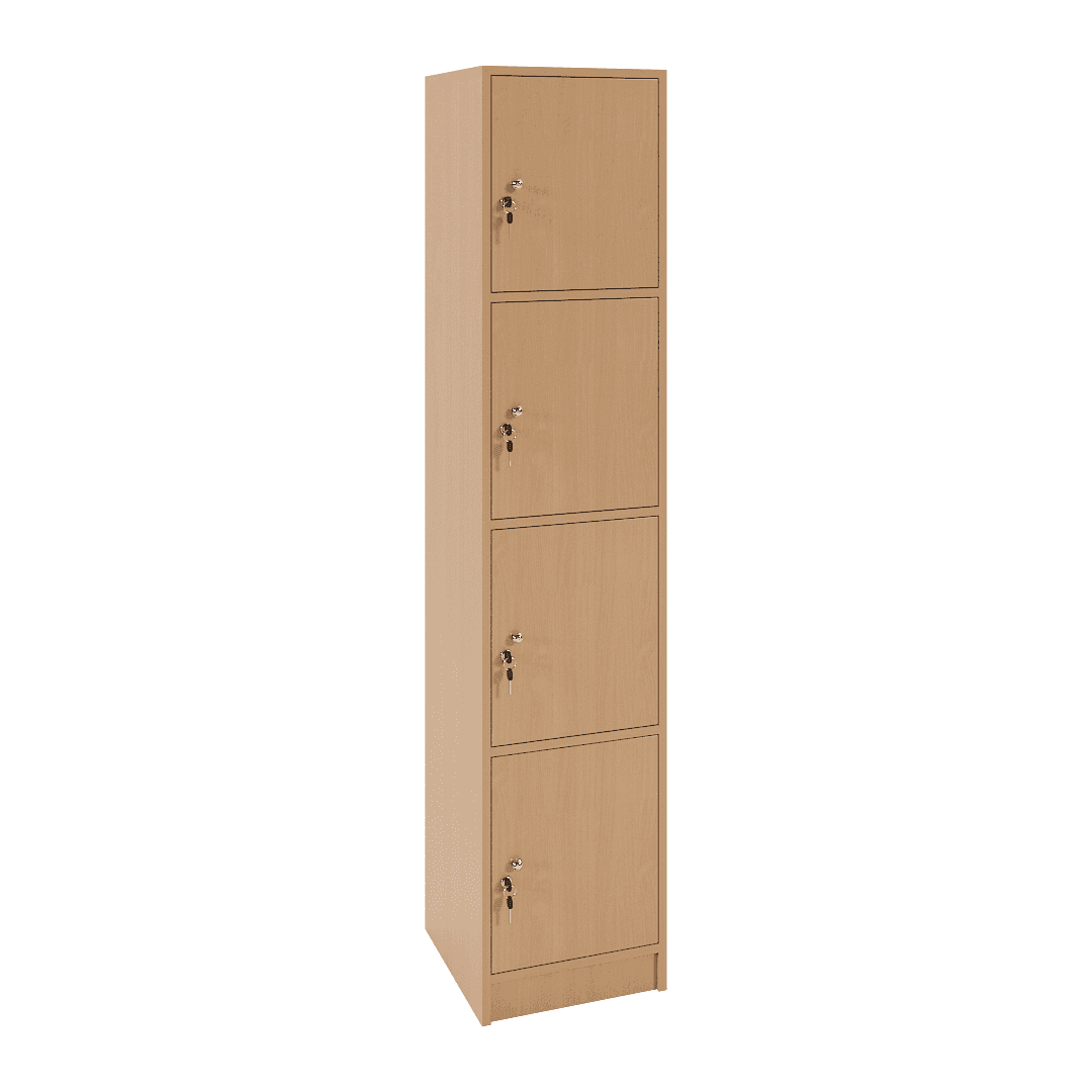 Dulap vestiar elevi 4 casete (1x4) 400x420x1900