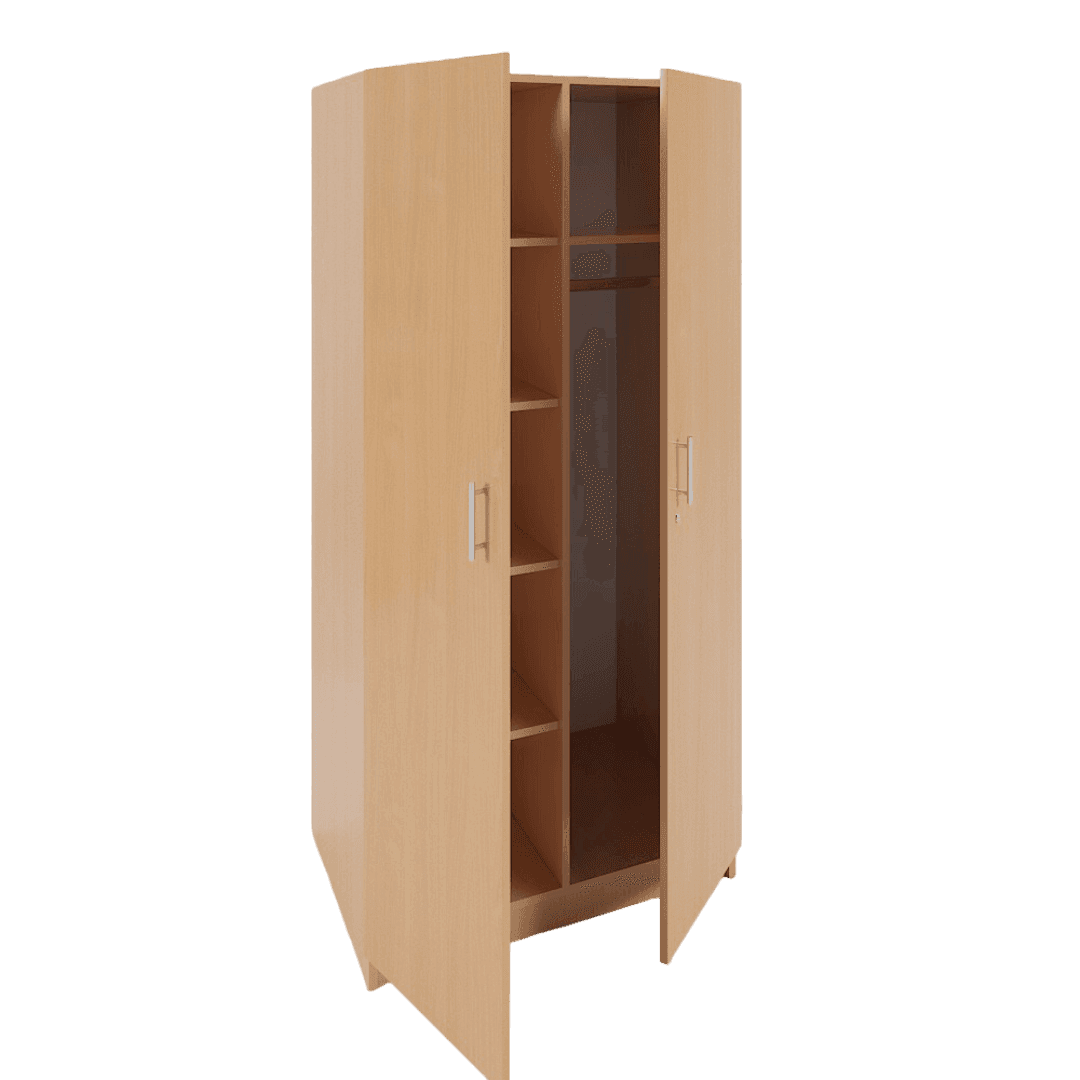 Dulap vestiar mixt 900x570x1900, Culoare fag