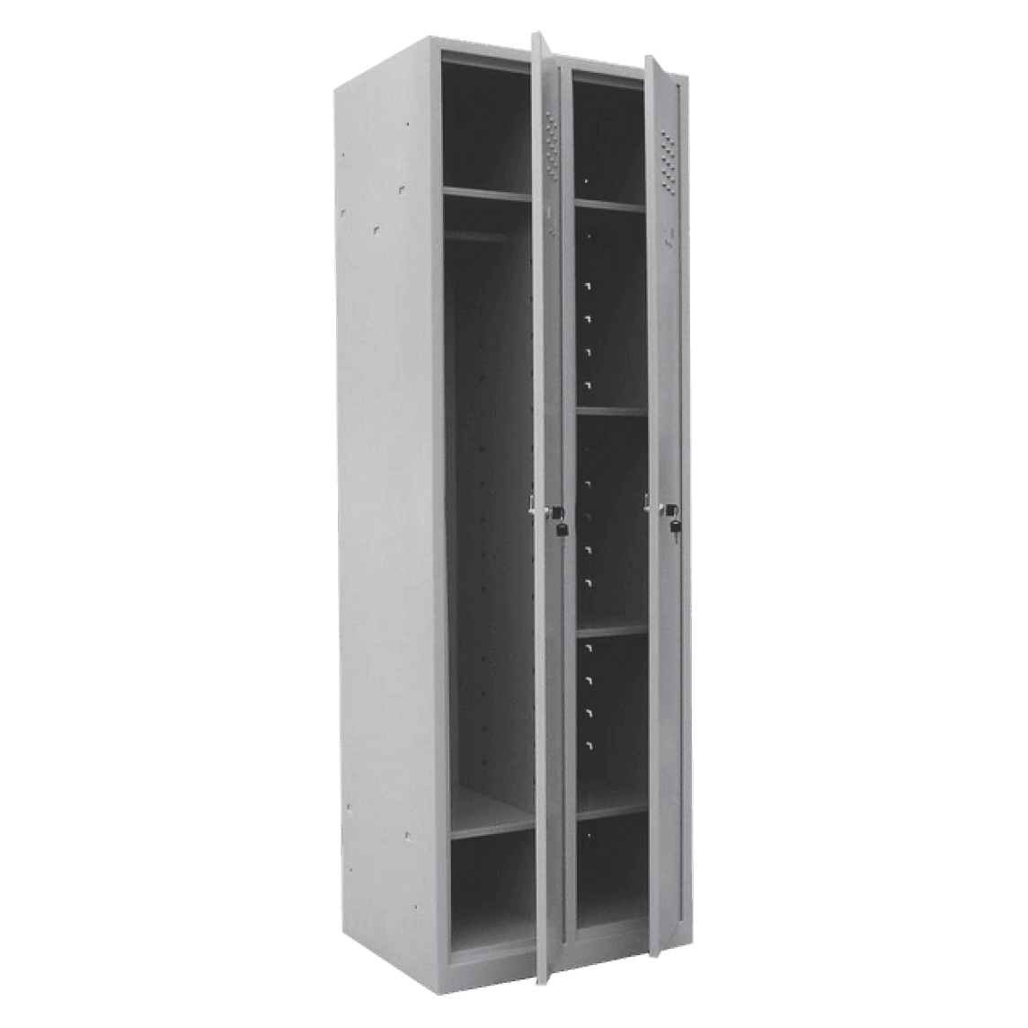 Dulap vestiar 2 usi si 4 polite 600x450x1800 - imaginea 2