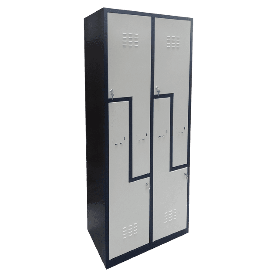 Dulap vestiar metalic 4 usi Z 775x450x1800 - imaginea 2