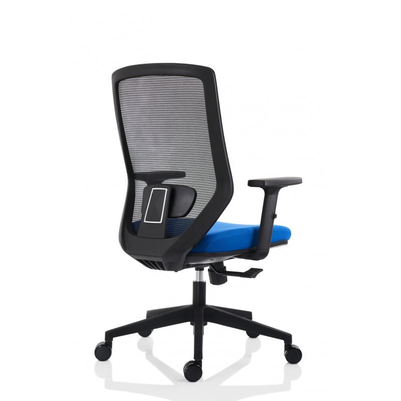 Scaun ergonomic rotativ Zen textil si mesh cu brate - imaginea 3