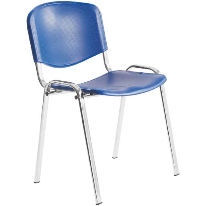 Scaun vizitator CR PP Plastic, cromat