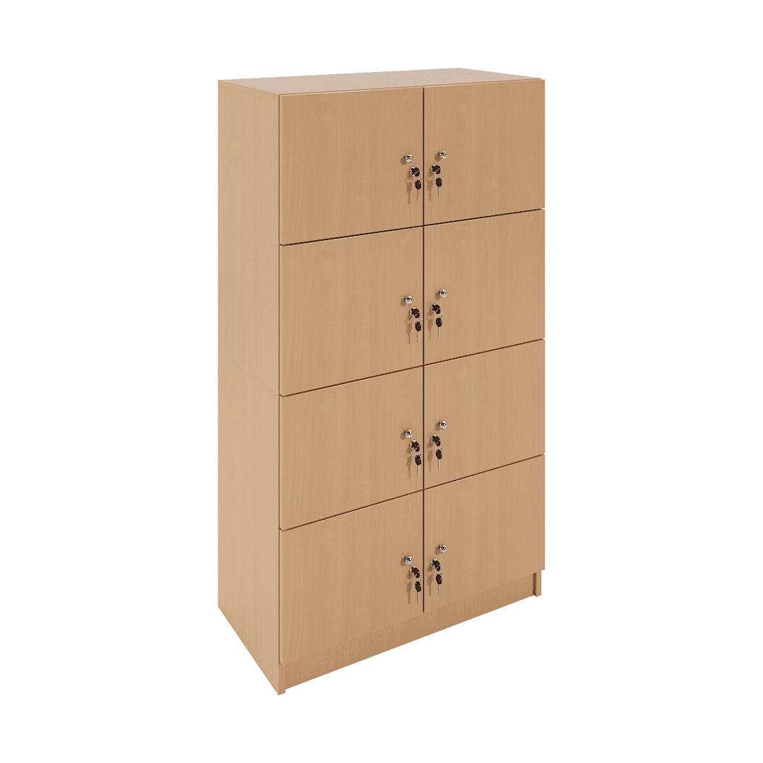 Set dulapuri suprapuse 8 casete (2x4) 800x400x1440, Fag