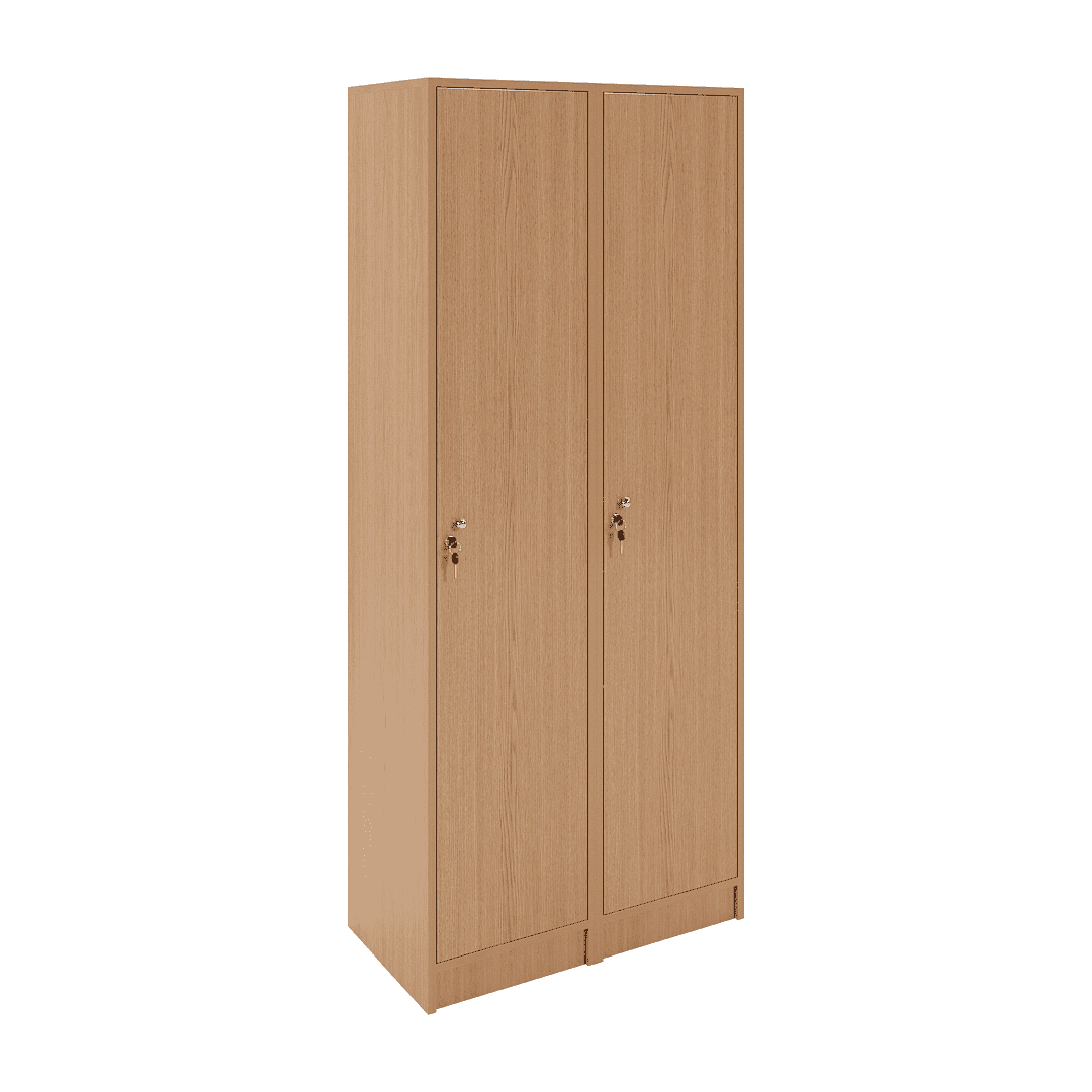 Set dulapuri vestiar elevi 2 uși 800x420x1900, Stejar