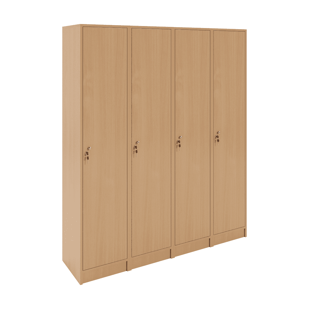 Set dulapuri vestiar elevi 4 uși 1600x420x1900
