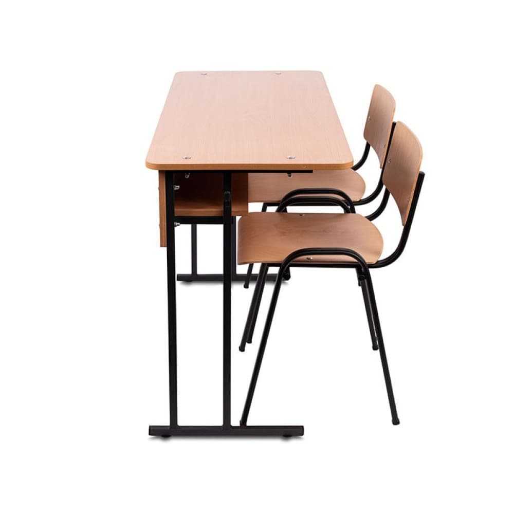 Set banca scolara dubla cu 2 scaune - imaginea 2